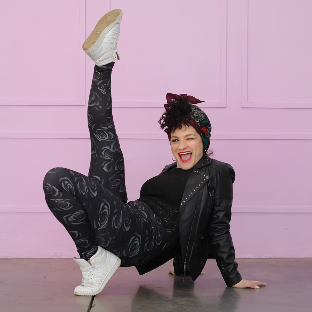 Black Rose Ladies Leggings