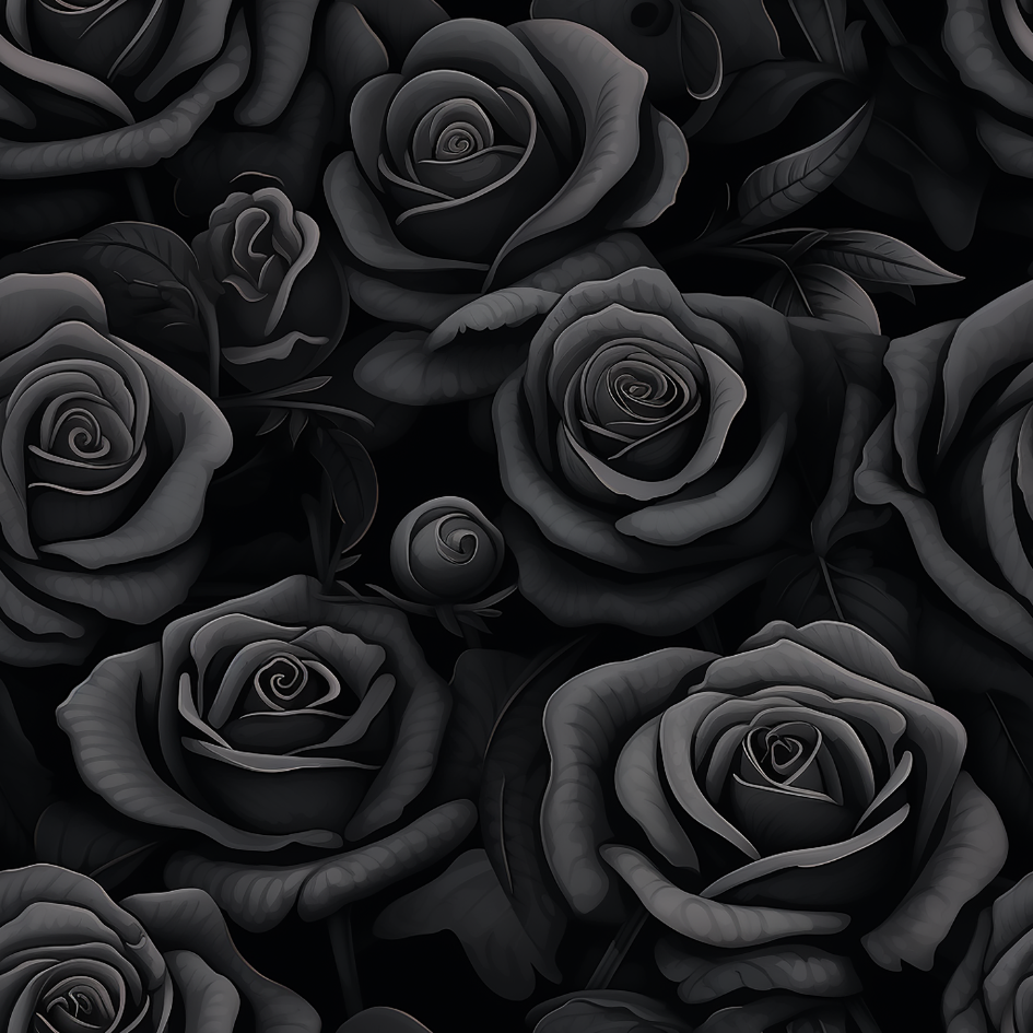 Black Rose Ladies Leggings