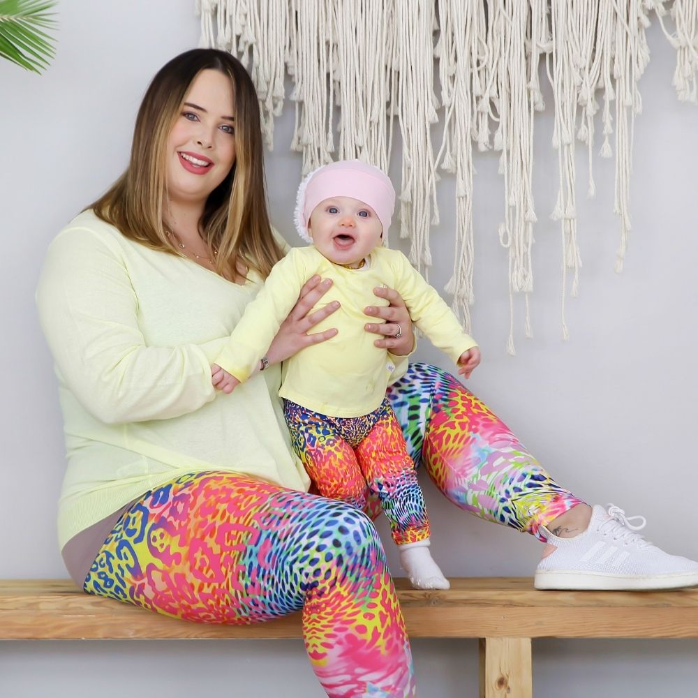 Rainbow Leopard Poppets Leggings