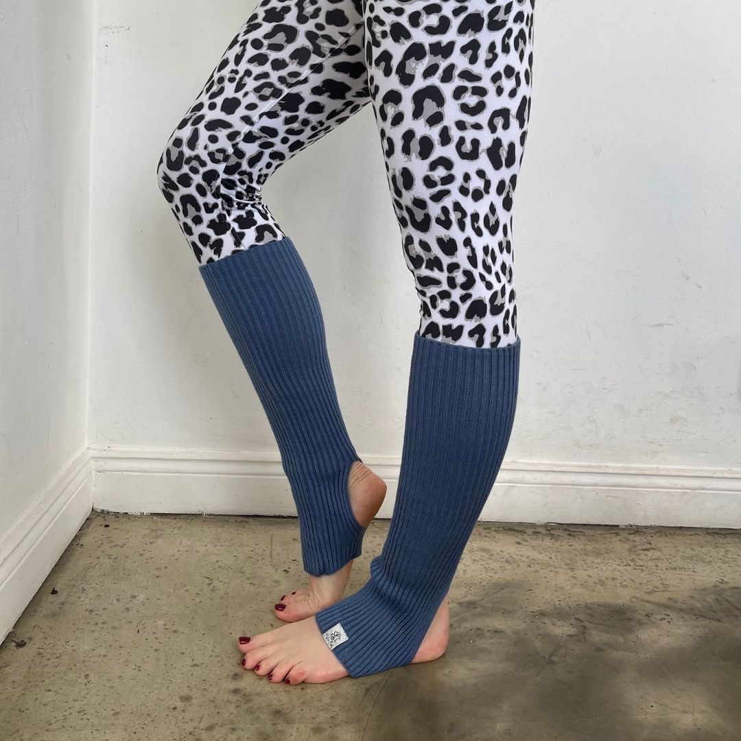 Pilates/Yoga - Open Toe Socks - Blue