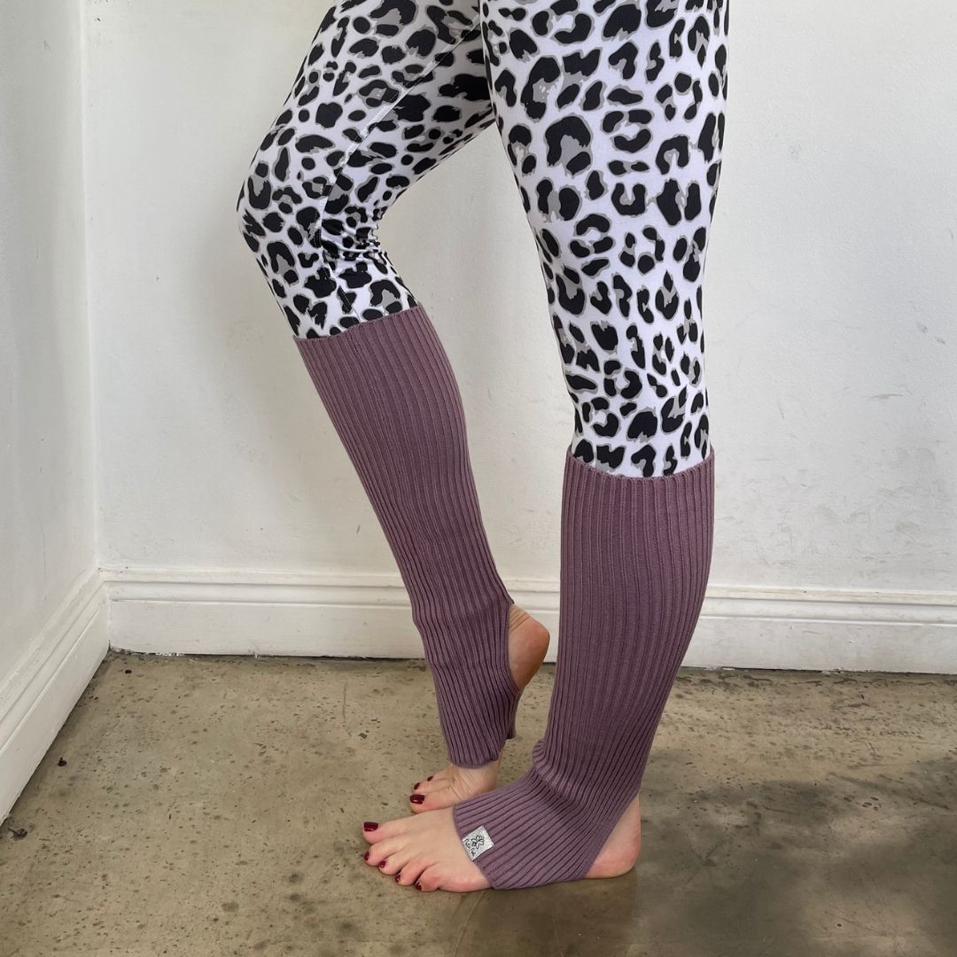 Open Toe Yoga Socks Purple Fitness